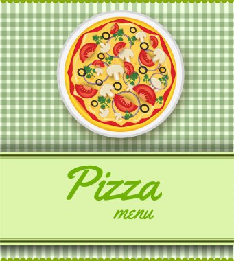 pizza ile arka plan