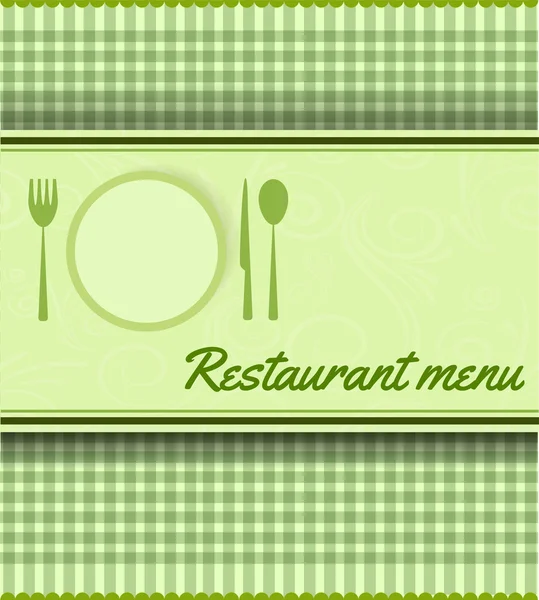 Modelo de menu para restaurante — Vetor de Stock