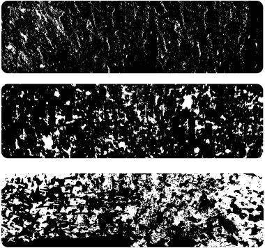 üç siyah grunge afiş