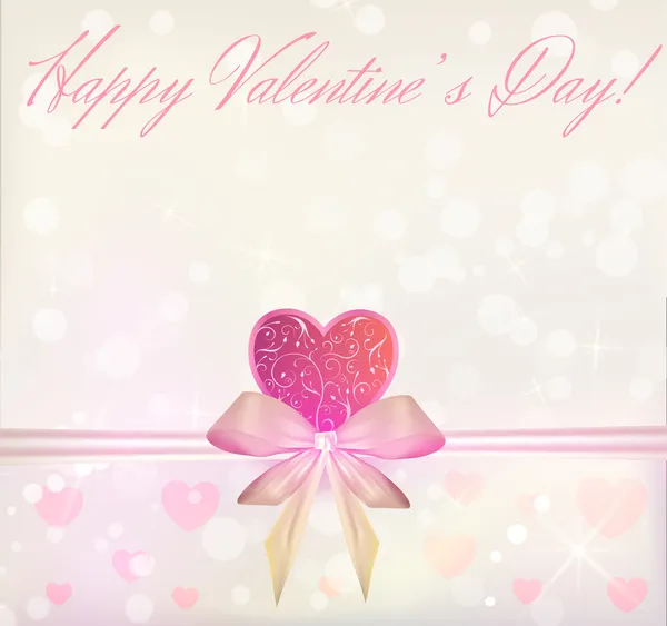 Tarjeta de felicitación del día de San Valentín — Vector de stock