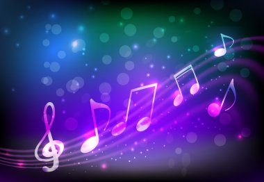mavi soyut müzik arka plan