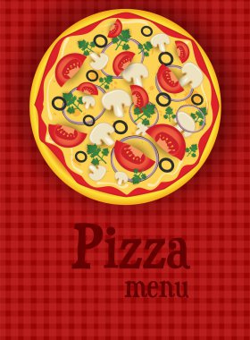 Pizza ile menü arka plan