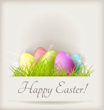 çim yumurtalı Paskalya arka plan