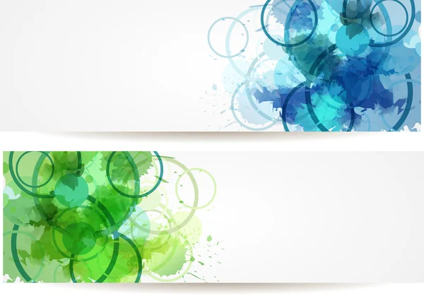 Banner moderno abstrato — Vetor de Stock