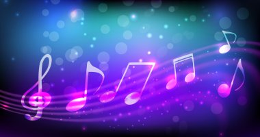 mavi soyut müzik arka plan