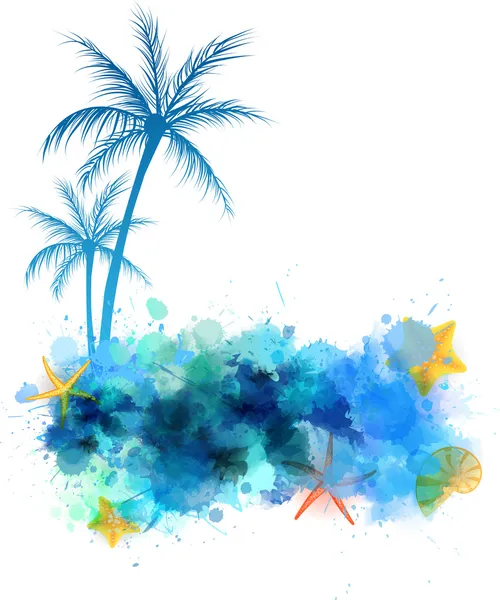 Fondo de verano — Vector de stock