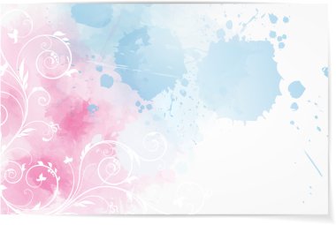 Çiçek elementleriyle soyut arkaplan