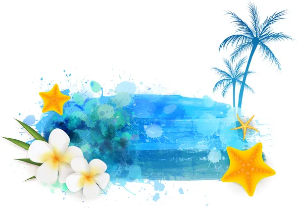 Summer vacation background — Stock Vector