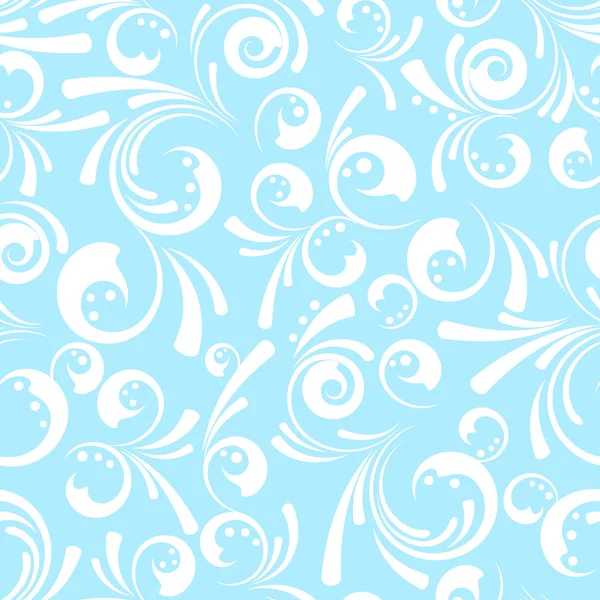Άνευ ραφής swirly floral φόντο — Διανυσματικό Αρχείο
