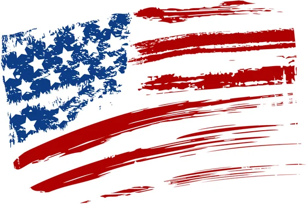 Гранж флаг США — стоковый вектор