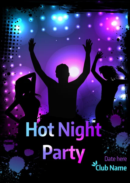 Poster for party template — Stock Vector