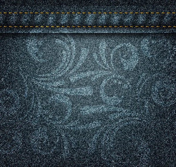 Texture jean foncé — Image vectorielle