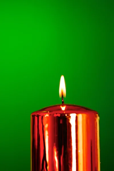 Brennende Kerze — Stockfoto