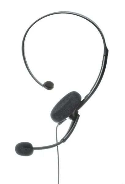 Svart headset — Stockfoto