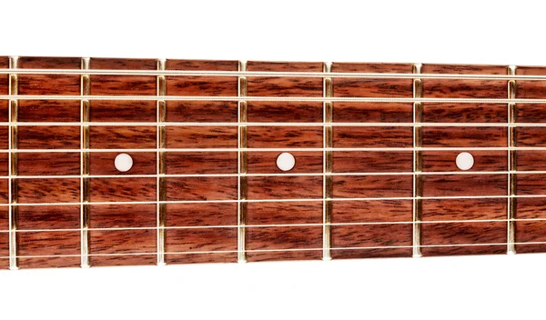 Fretboard de guitarra de oito cordas — Fotografia de Stock