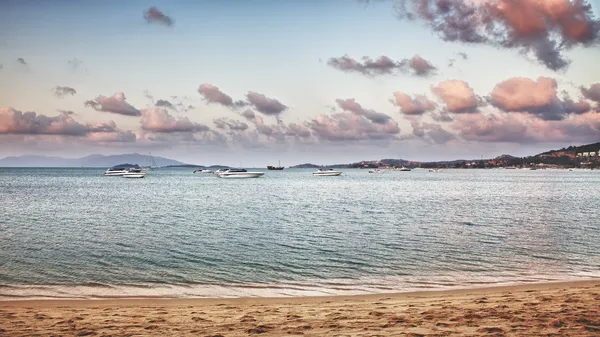 Soirée sur la côte de la mer — Photo