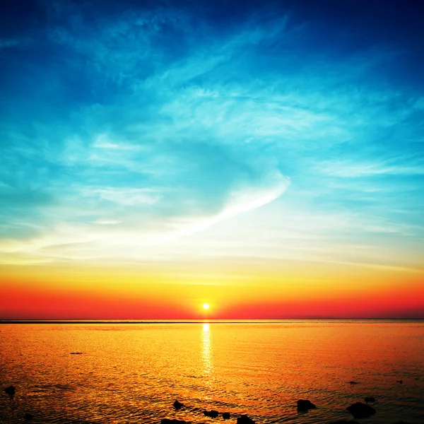 Beautiful Sunset Over Sea — Stock Photo, Image