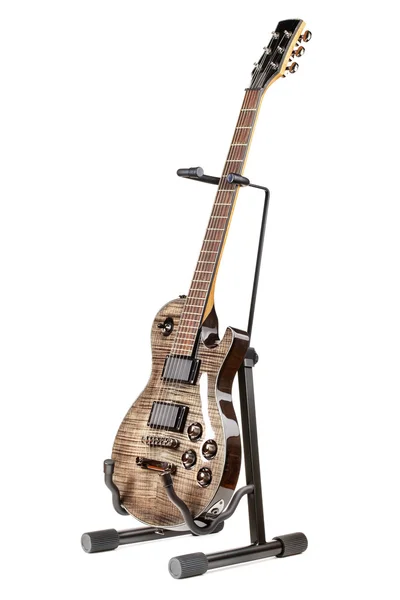 Elektrische gitaar op stand — Stockfoto
