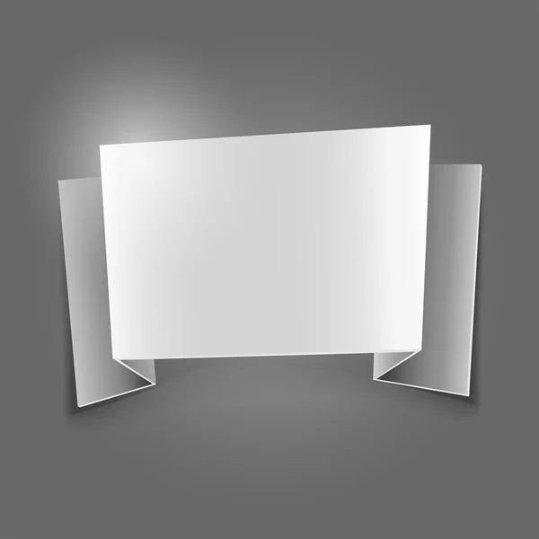Bannière de discours Origami — Image vectorielle