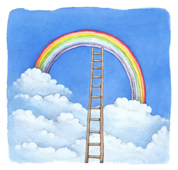 Acuarela ilustración del arco iris —  Fotos de Stock
