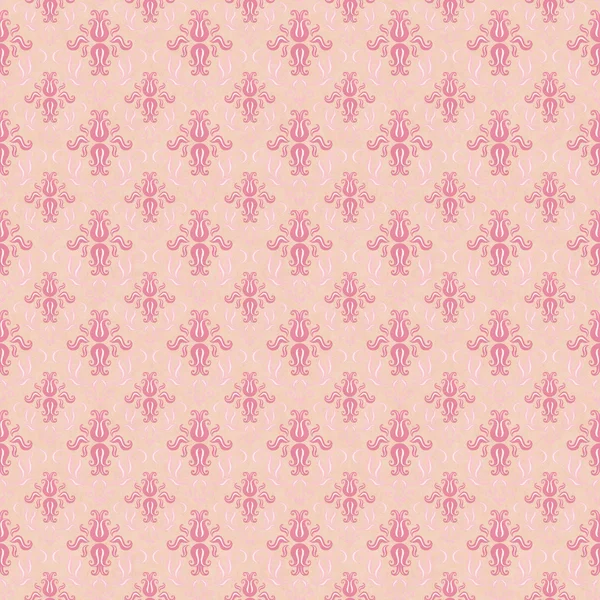 粉色复古无缝模式 — 图库照片