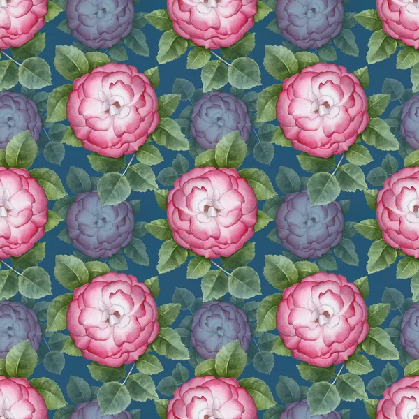 Вініловий квітковий безшовний візерунок — стокове фото