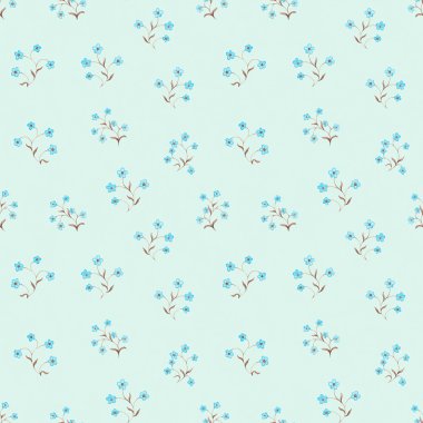 Suluboya çiçekli kusursuz desen 