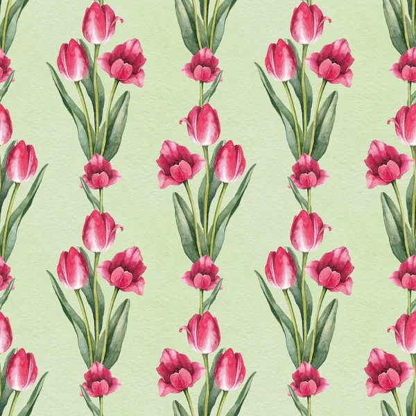 Padrão de flores tulipa — Fotografia de Stock
