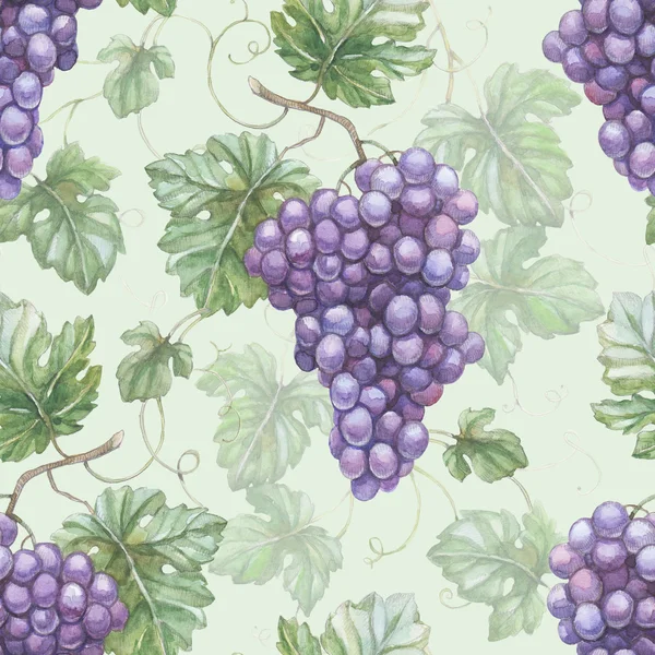 Seamless pattern with grapes — Stock Photo, Image