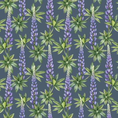 Vahşi kurt çiçek deseni