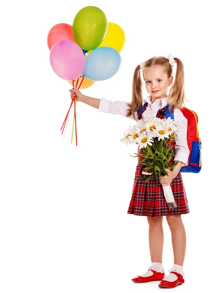 Child with backpack. — Stock Photo, Image