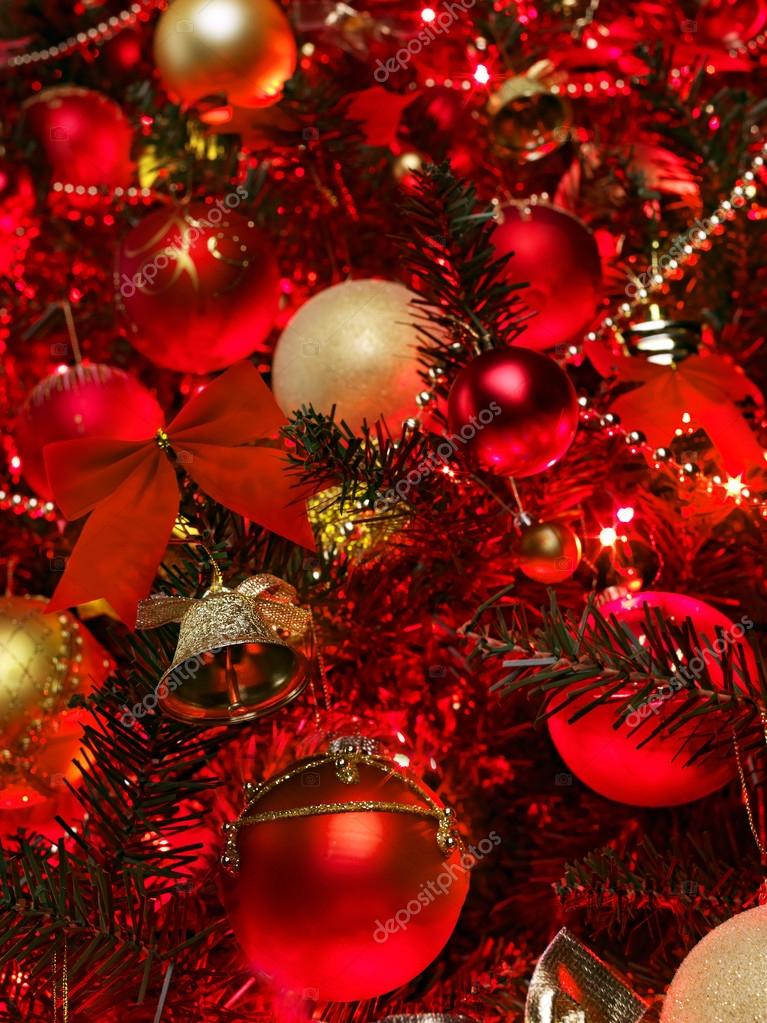 赤いツリーとクリスマスの背景 ストック写真 C Poznyakov 赤いツリーとクリスマスの背景 ストック写真 C Poznyakov