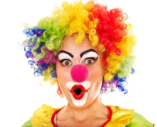 Clown-Porträt. — Stockfoto