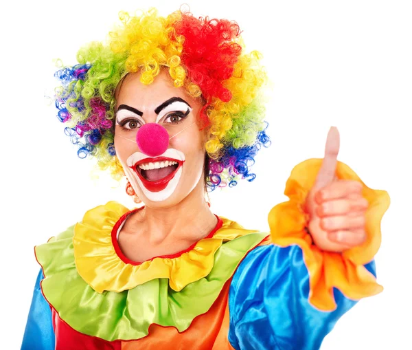 Clown-Porträt. — Stockfoto