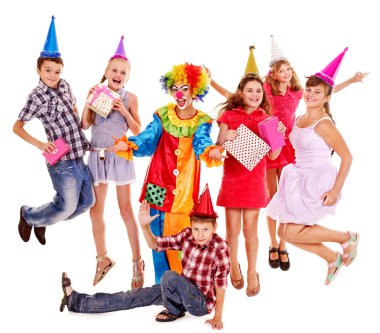 doğum günü partisi grup Teen palyaço ile.