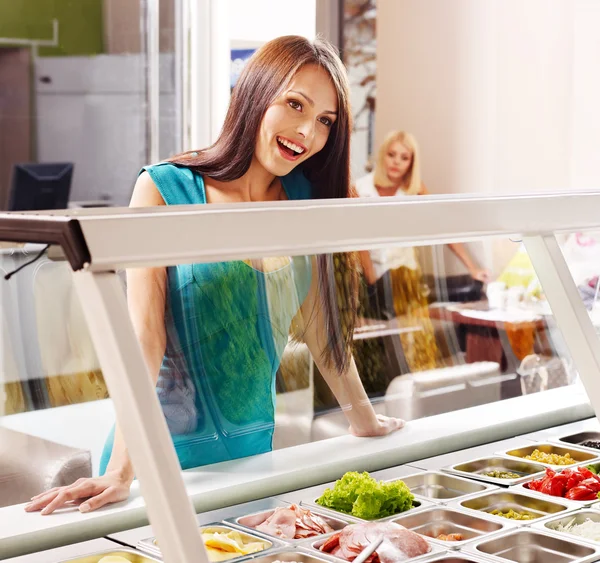 Gruppe in der Cafeteria. — Stockfoto