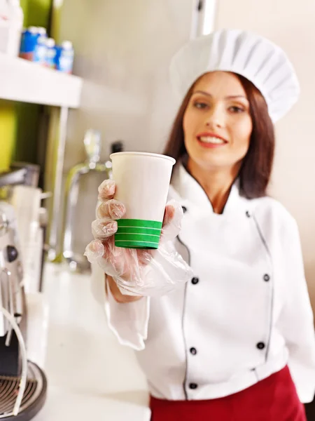 Vrouwelijke chef-kok uniforme. — Stockfoto
