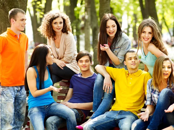 Group outdoor. — Stock Photo, Image