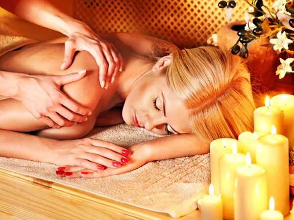 Woman getting massage . — Stock Photo, Image