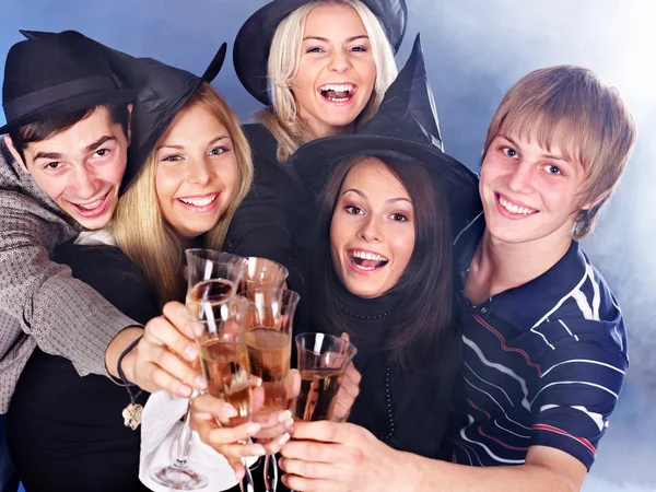 Gruppe junge trinken Champagner. Stockbild