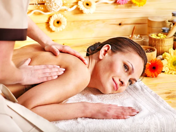 Woman getting massage . — Stock Photo, Image