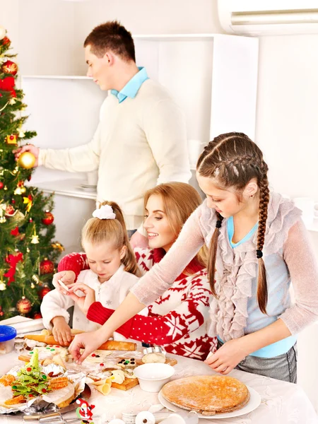 Children rolling dough in kitchen. — Stock Photo, Image