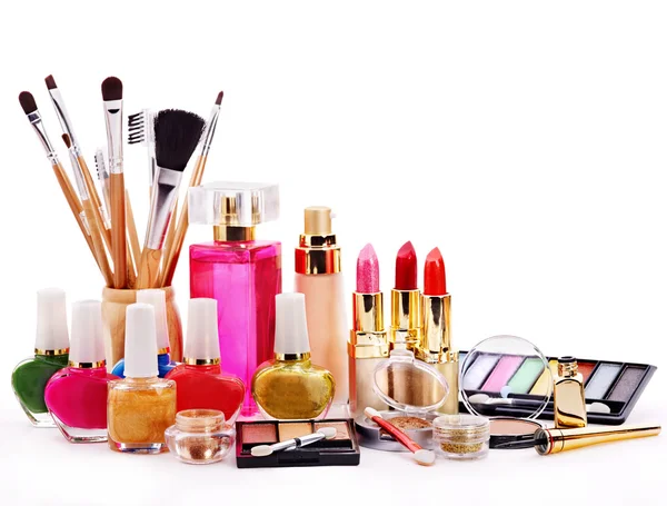 Decorative cosmetics for makeup. — Stock Image Decorative cosmetics for makeup. Royalty Free Stock Photos