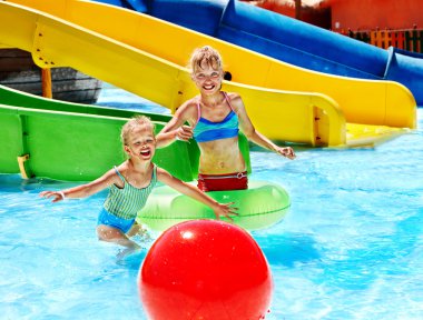 su kaydırağı aquapark, çocuk.