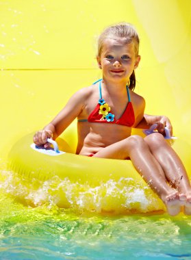 su kaydırağı aquapark, çocuk.