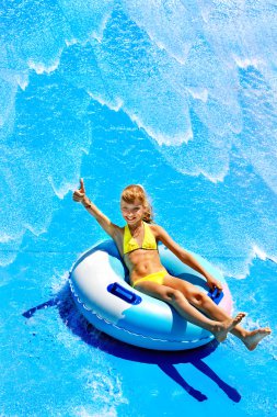 su kaydırağı aquapark, çocuk.