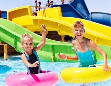 su kaydırağı aquapark, çocuk.