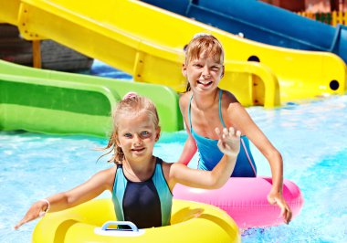 su kaydırağı aquapark, çocuk.