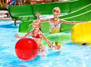 su kaydırağı aquapark, çocuk.