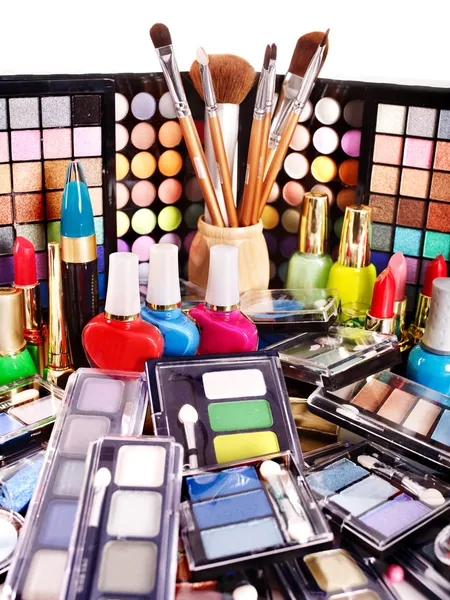 Decorative cosmetics for makeup. — Stock Image Decorative cosmetics for makeup. Royalty Free Stock Photos